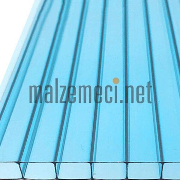 Oluklu Polikarbonlar Mavi 10x2100x6000 mm 6,75€/m2