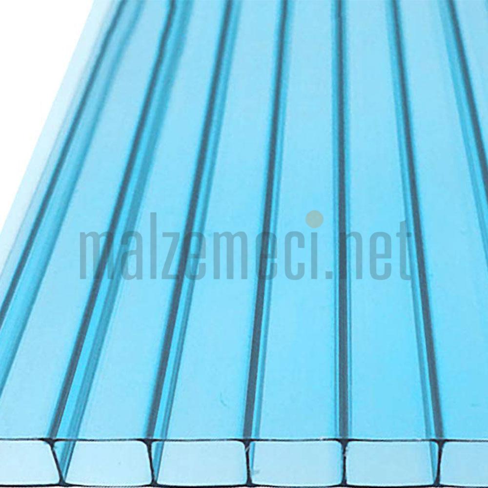 Oluklu Polikarbonlar Mavi 10x2100x6000 mm 6,75€/m2