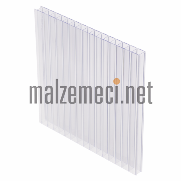 Oluklu Polikarbonlar Şeffaf 6x2100x6000 mm 4,85€/m2