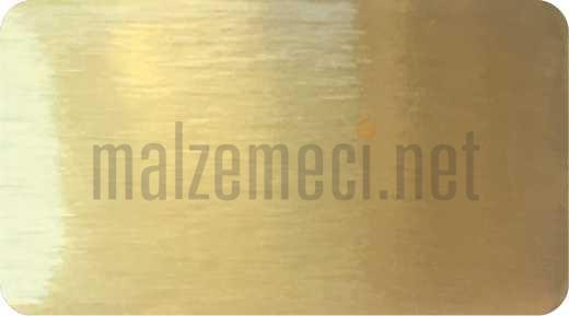 Amiralbond Alüminyum Kompozit Levha AB-26 Altın Fırça 0.50mm
