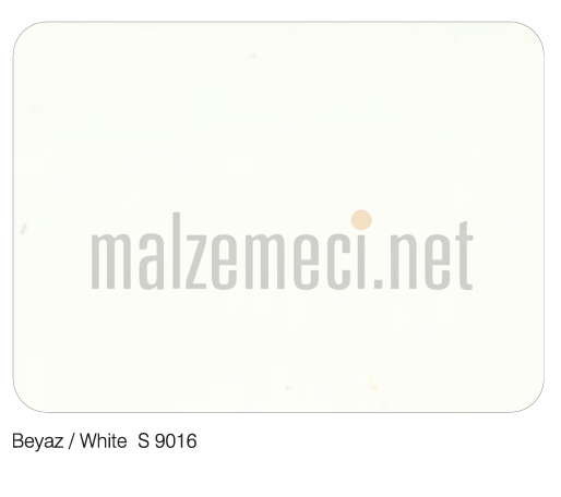 Aluboard Alüminyum Kompozit Panel Beyaz S 9016