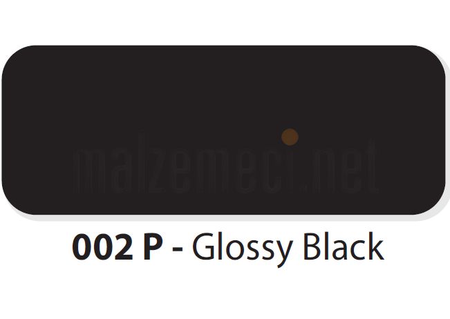 MGBOND Alüminyum Kompozit Panel 4x1250x3200 mm 002 P Parlak Siyah