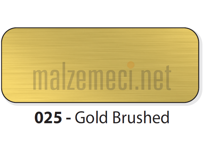 MGBOND Alüminyum Kompozit Panel 4x1250x3200 mm 025 Altın Fırça