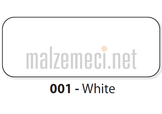 MGBOND Alüminyum Kompozit Panel 4x1250x3200 mm 001 Beyaz